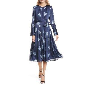 Club Monaco Floral Charmeuse Dress. Size 0.
